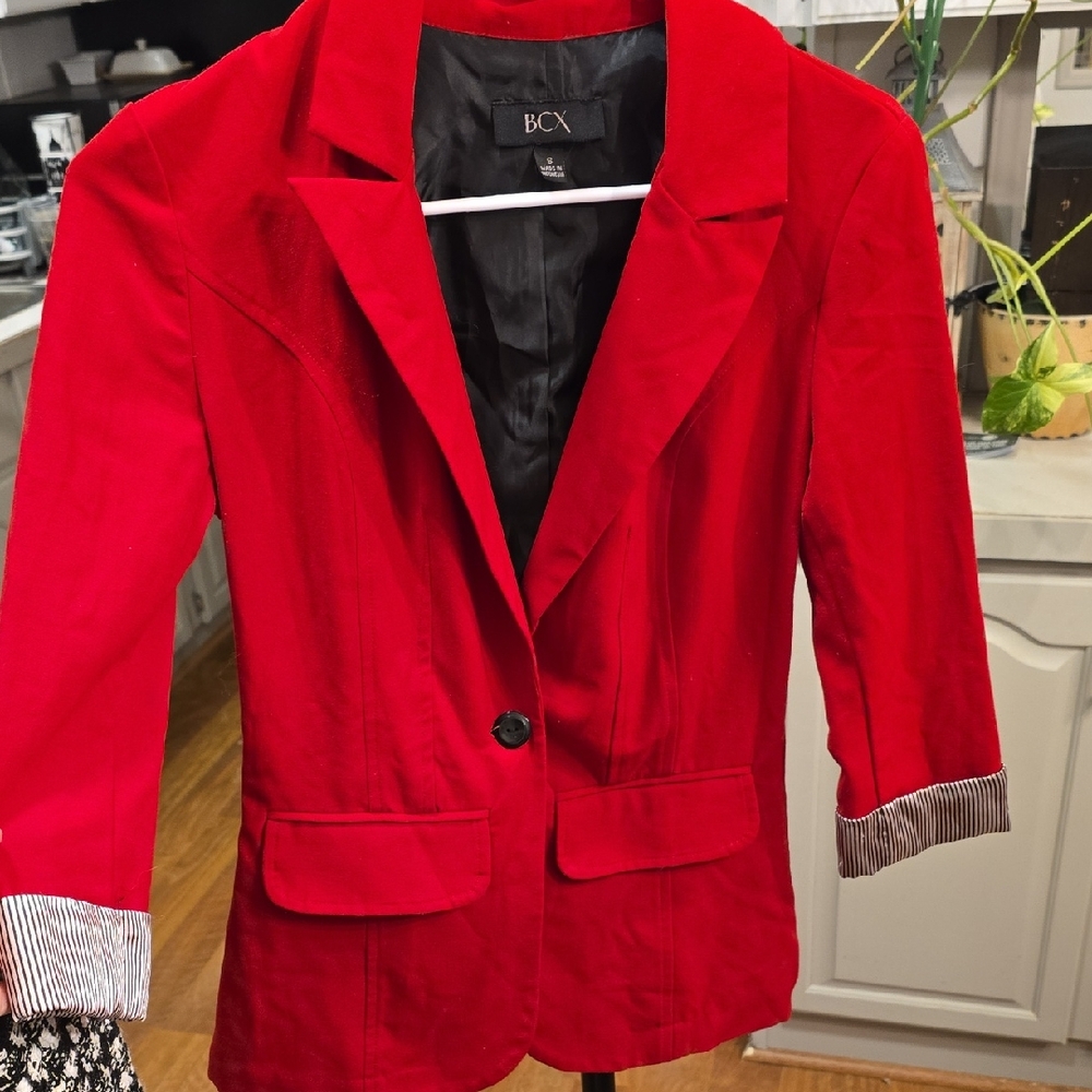 BCX Women's Striking Red Blazer